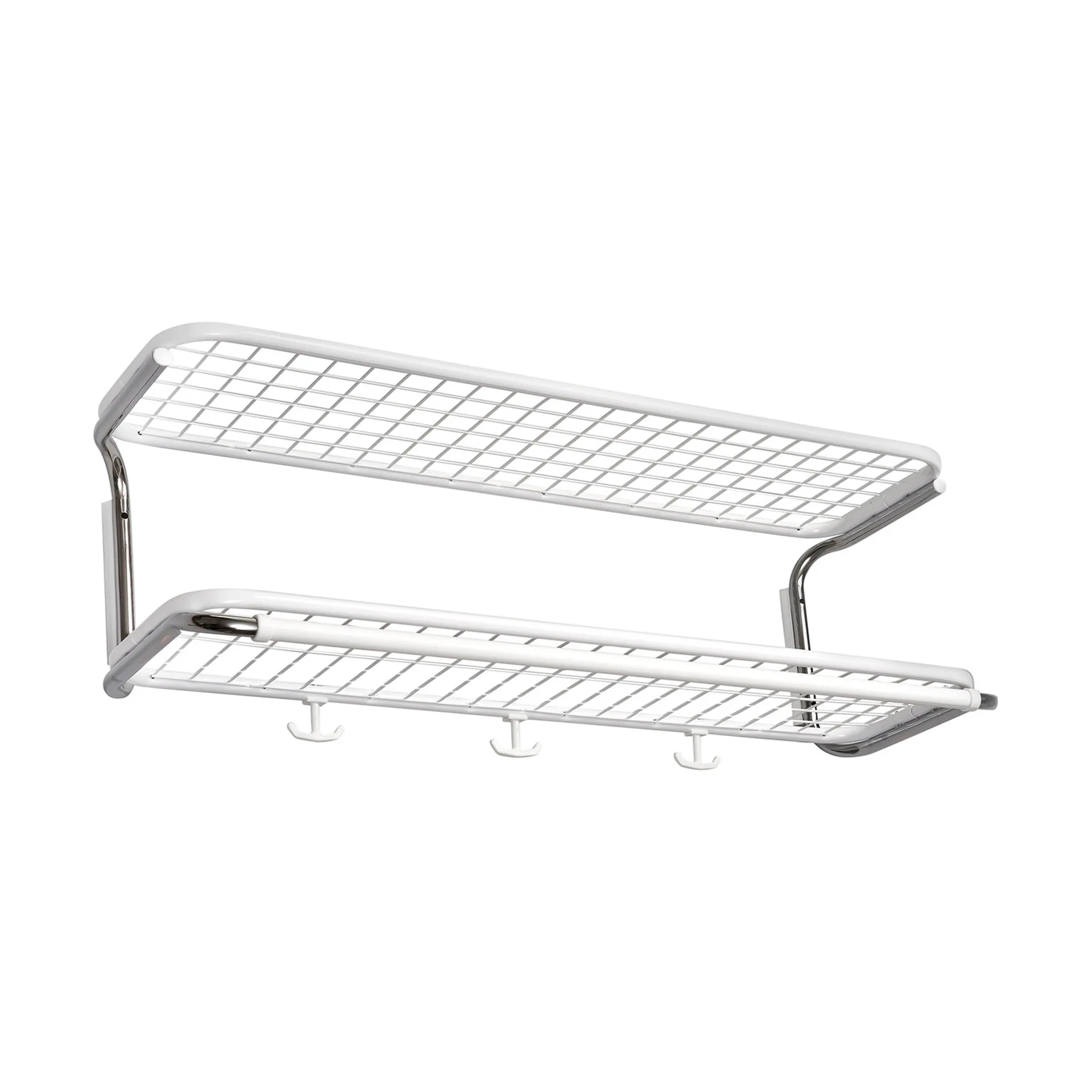 Classic 650 hattehylde, hvid/krom, 2 hylder, 70 cm Essem Design
