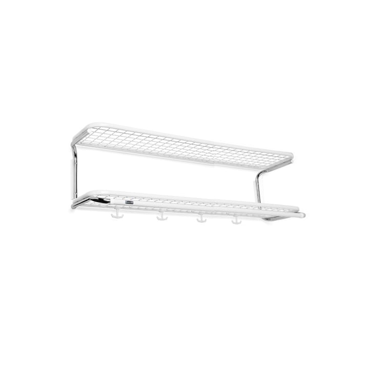 Classic 650 hattehylde - hvid/krom, 2 hylder, 90 cm - Essem Design