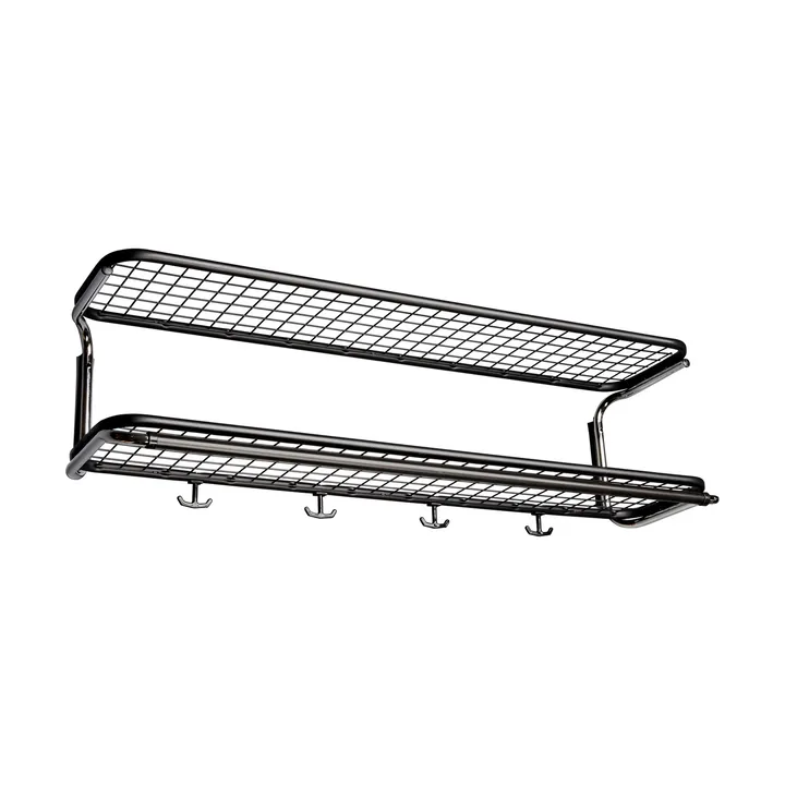 Classic 650 hattehylde - sort/krom, 2 hylder, 100 cm - Essem Design