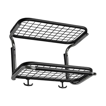 Classic 650 hattehylde - sort/krom, 2 hylder, 40 cm - Essem Design