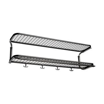 Classic 650 hattehylde - sort/krom, 2 hylder, 90 cm - Essem Design