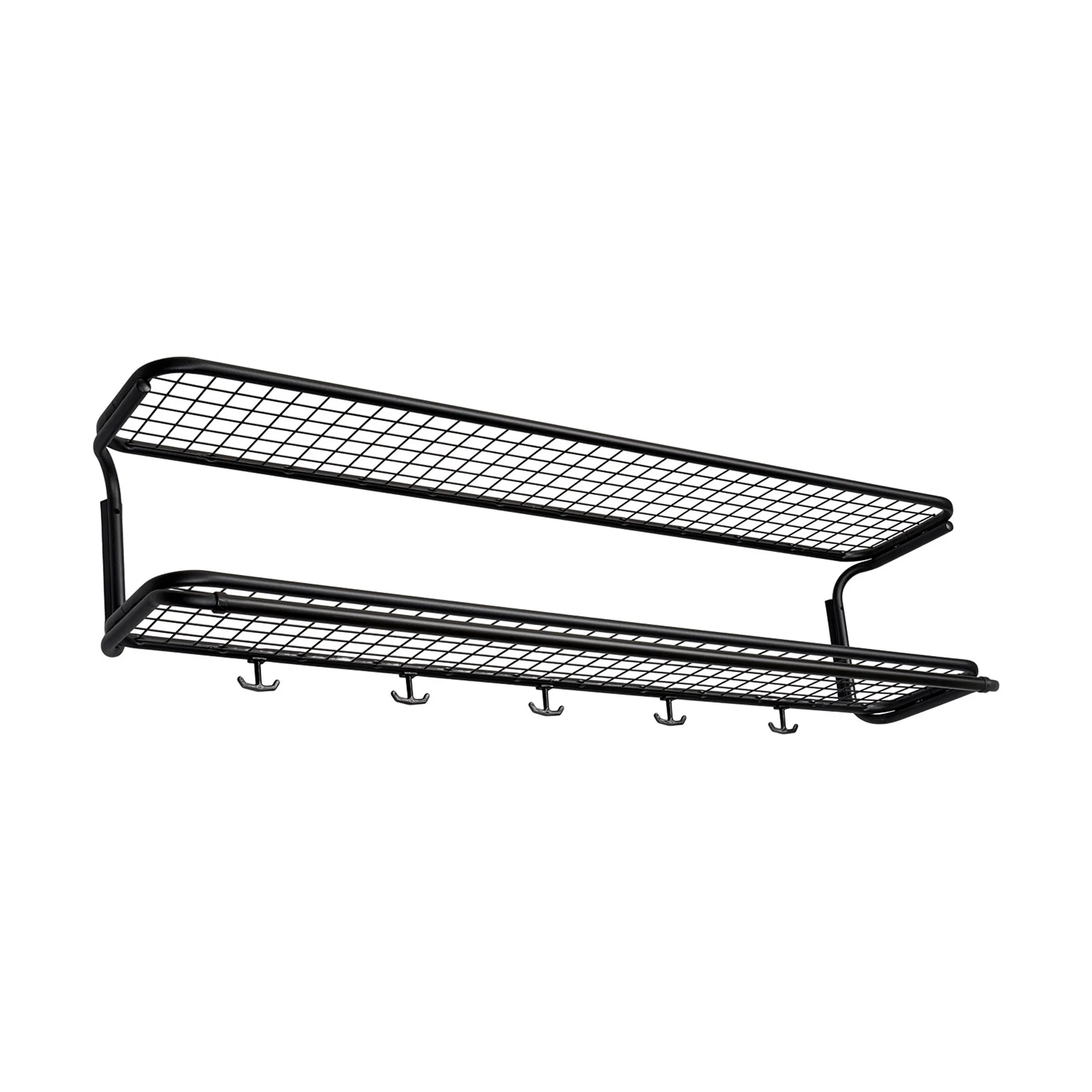 Classic 650 hattehylde, Sort/sort, 2 hylder, 120 cm Essem Design