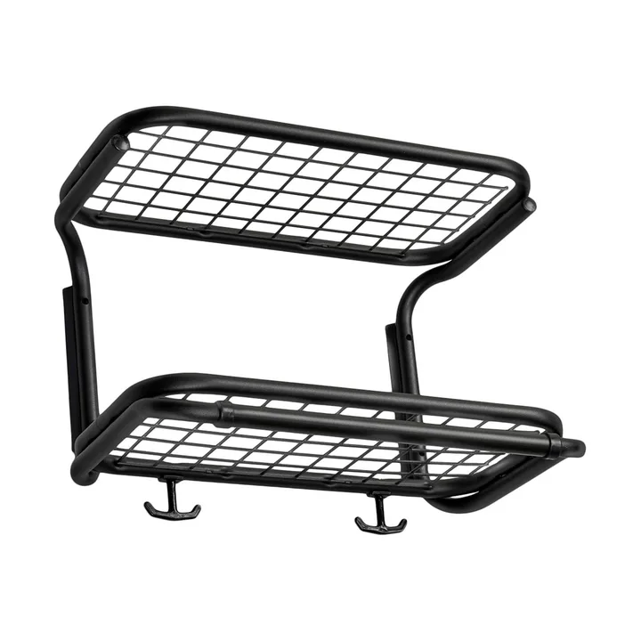 Classic 650 hattehylde - sort/sort, 2 hylder, 40 cm - Essem Design