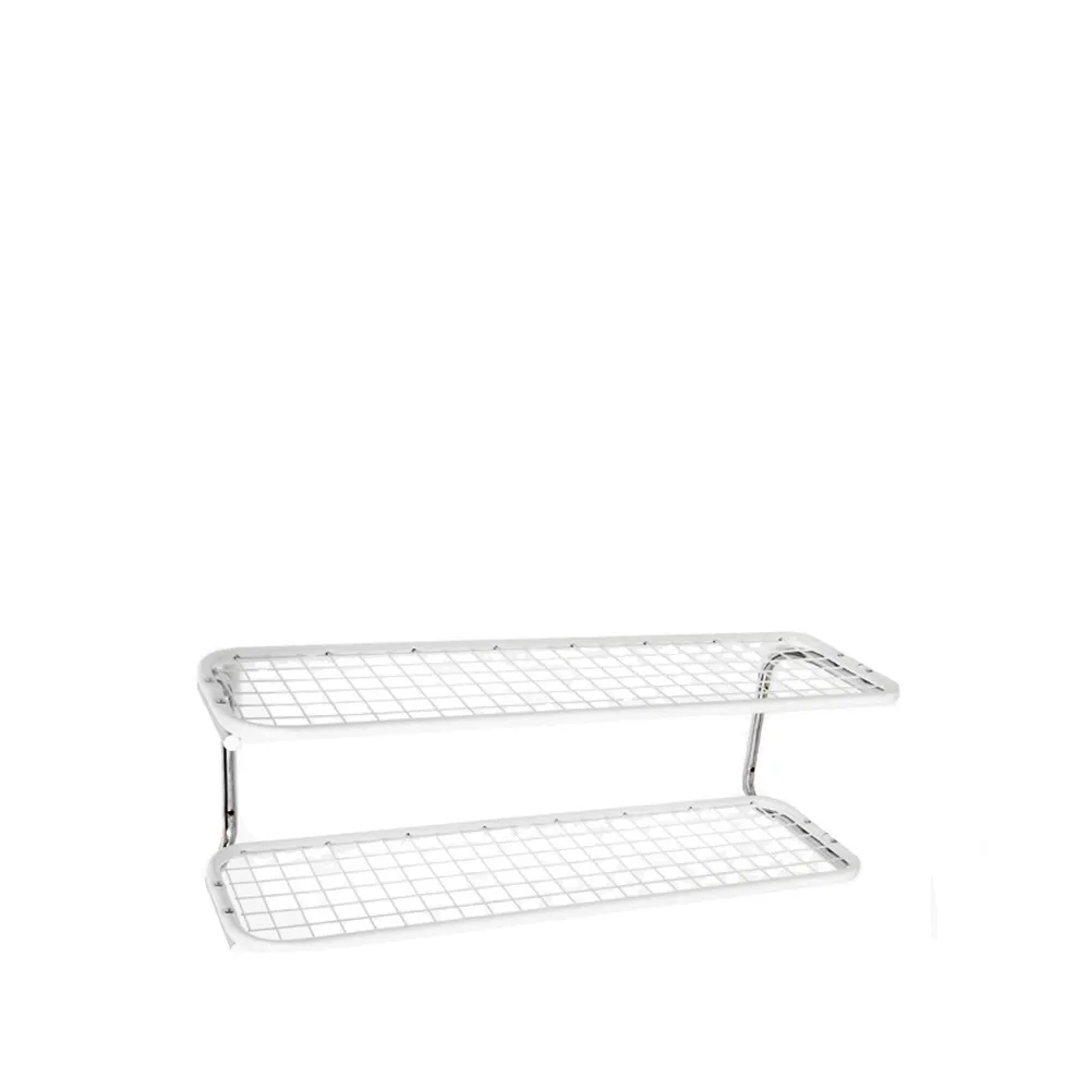 Classic 650 skohylde, hvid/krom, 2 hylder, 100 cm Essem Design