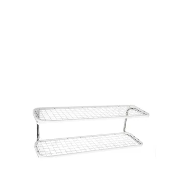 Classic 650 skohylde - hvid/krom, 2 hylder, 100 cm - Essem Design