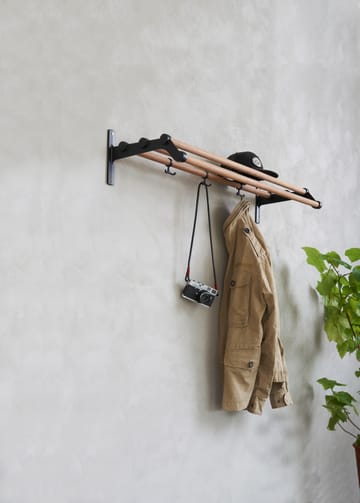 Nostalgi 291 hattehylde 100 cm - Bambus-Sort - Essem Design