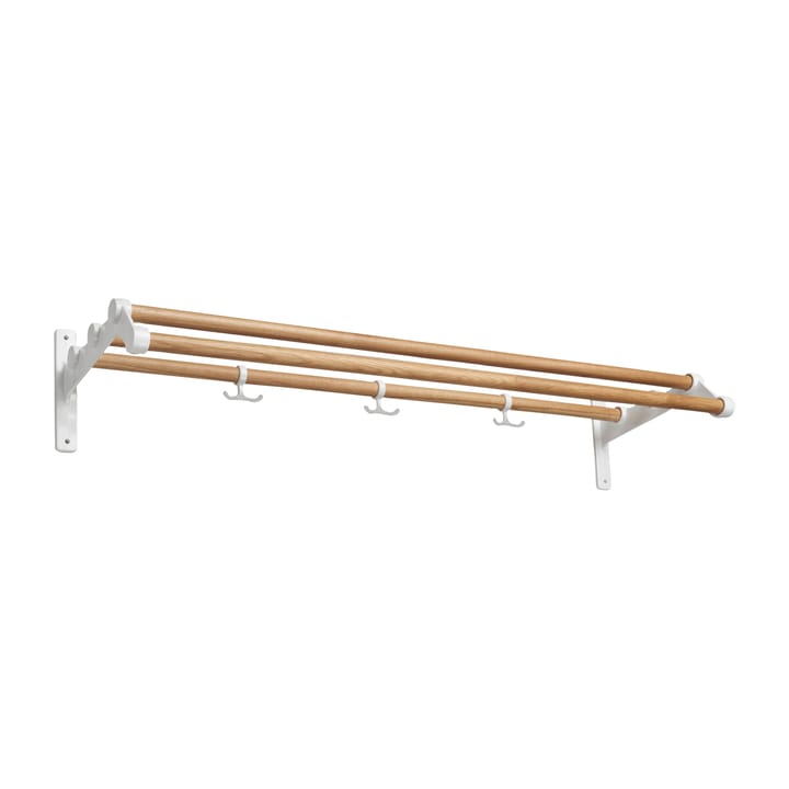 Nostalgi 291 hattehylde 100 cm - Eg/Hvid - Essem Design