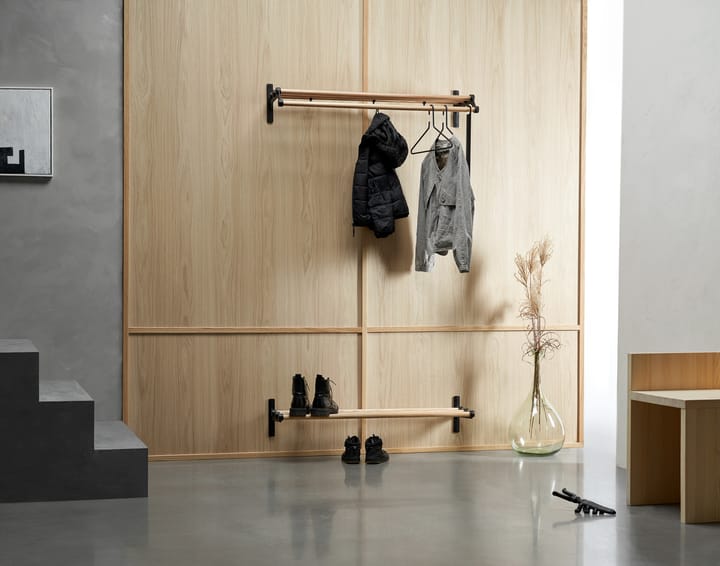 Nostalgi 291 hattehylde 100 cm, Sort/Sort Essem Design