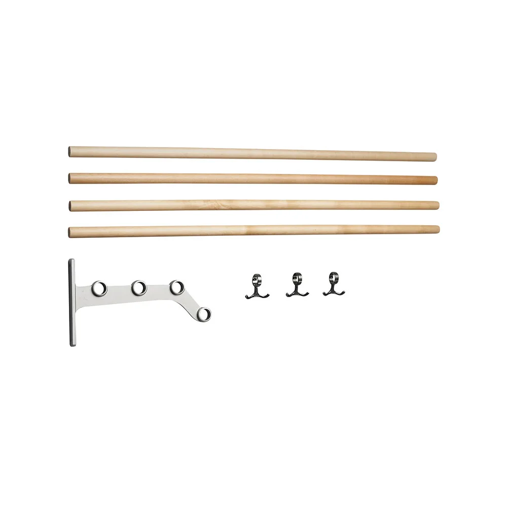 Nostalgi 291 hattehylde, birk, stel i aluminium Essem Design