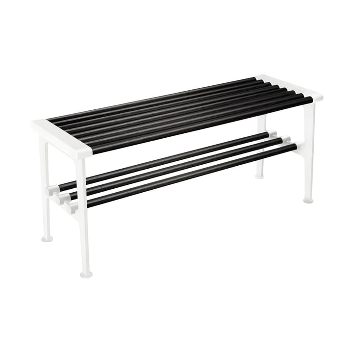 Nostalgi bænk 100 cm - Sortbejdset eg-hvid - Essem Design