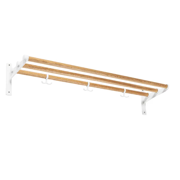 Nostalgi hatte-/skohylde - eg, hvid - Essem Design
