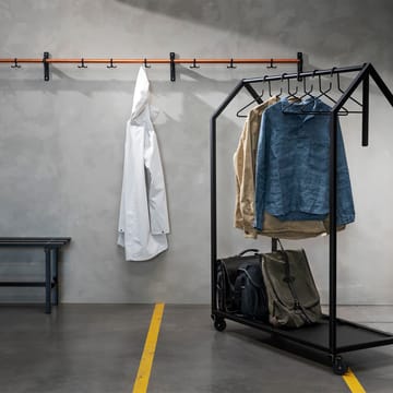 Nostalgi knagerække - messing, hvidt stel - Essem Design