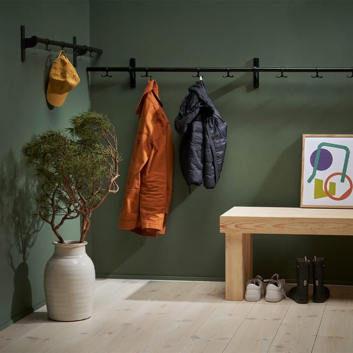 Nostalgi knagerække, messing, hvidt stel Essem Design