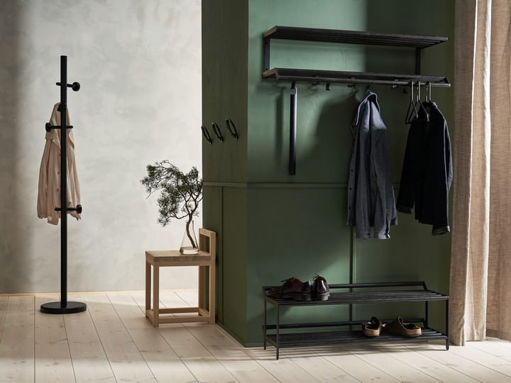 Tamburin hattehylde 100 cm, Sortbejdset eg/Sort Essem Design