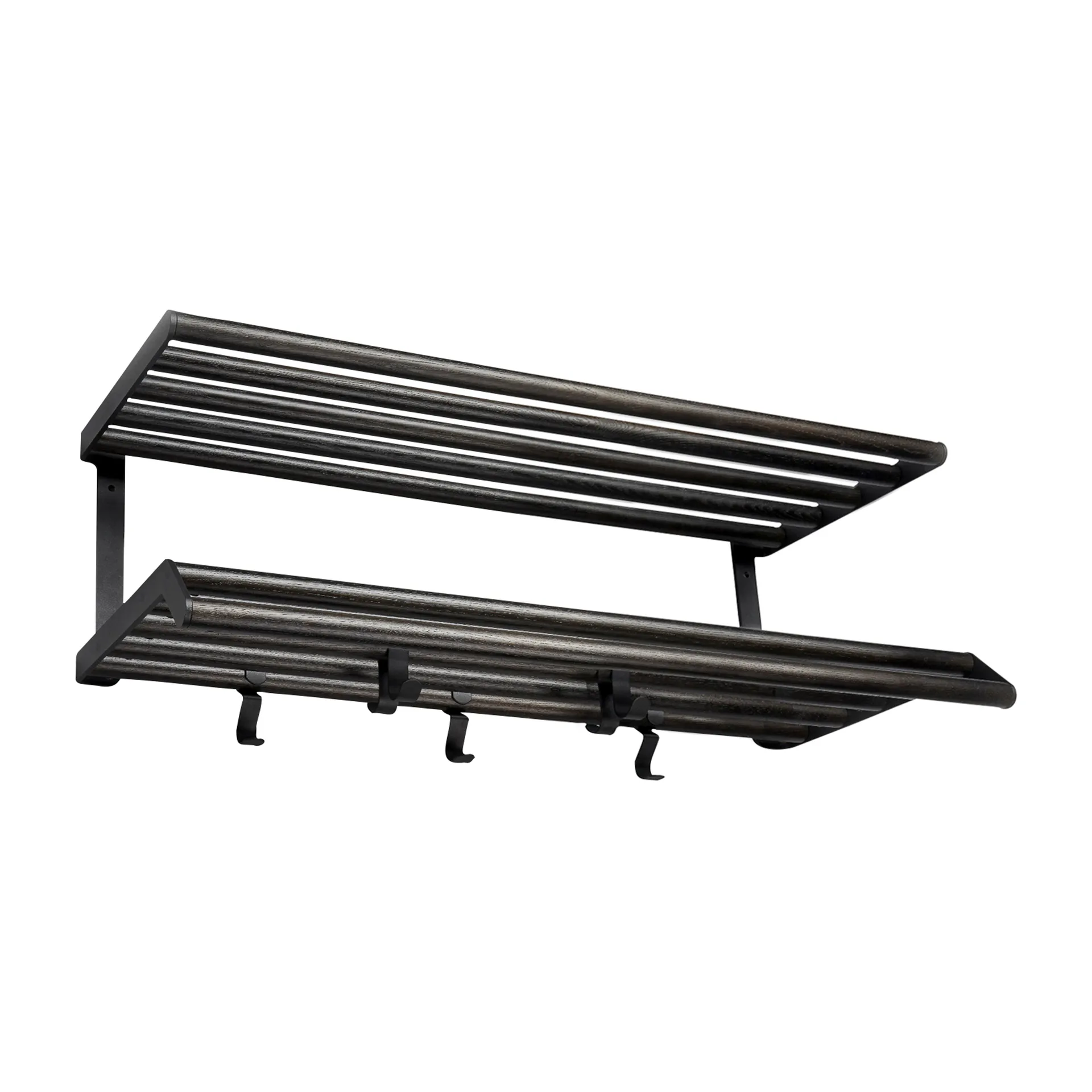 Tamburin hattehylde 60 cm, Sortbejdset eg/Sort Essem Design