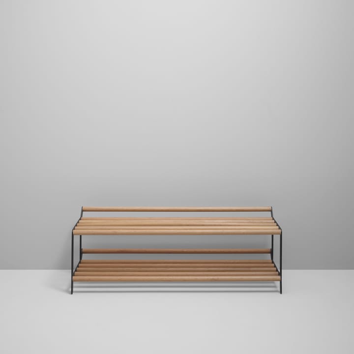 Tamburin skohylde 100 cm, Eg/Sort Essem Design