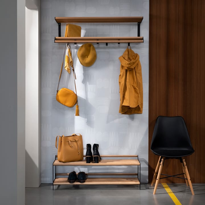 Tamburin skohylde 100 cm, Eg/Sort Essem Design