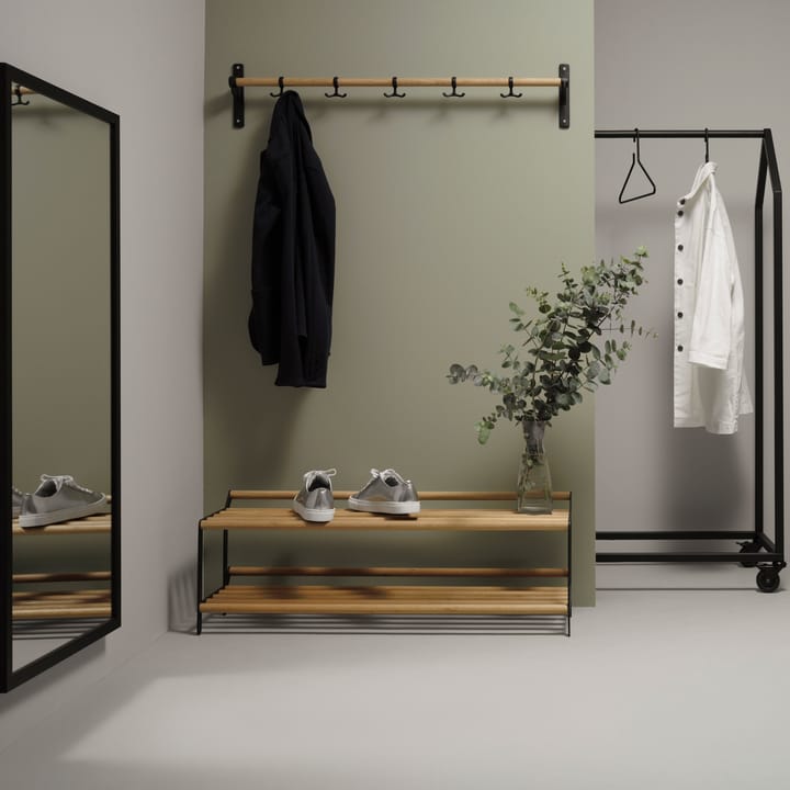 Tamburin skohylde 60 cm, Eg/Sort Essem Design