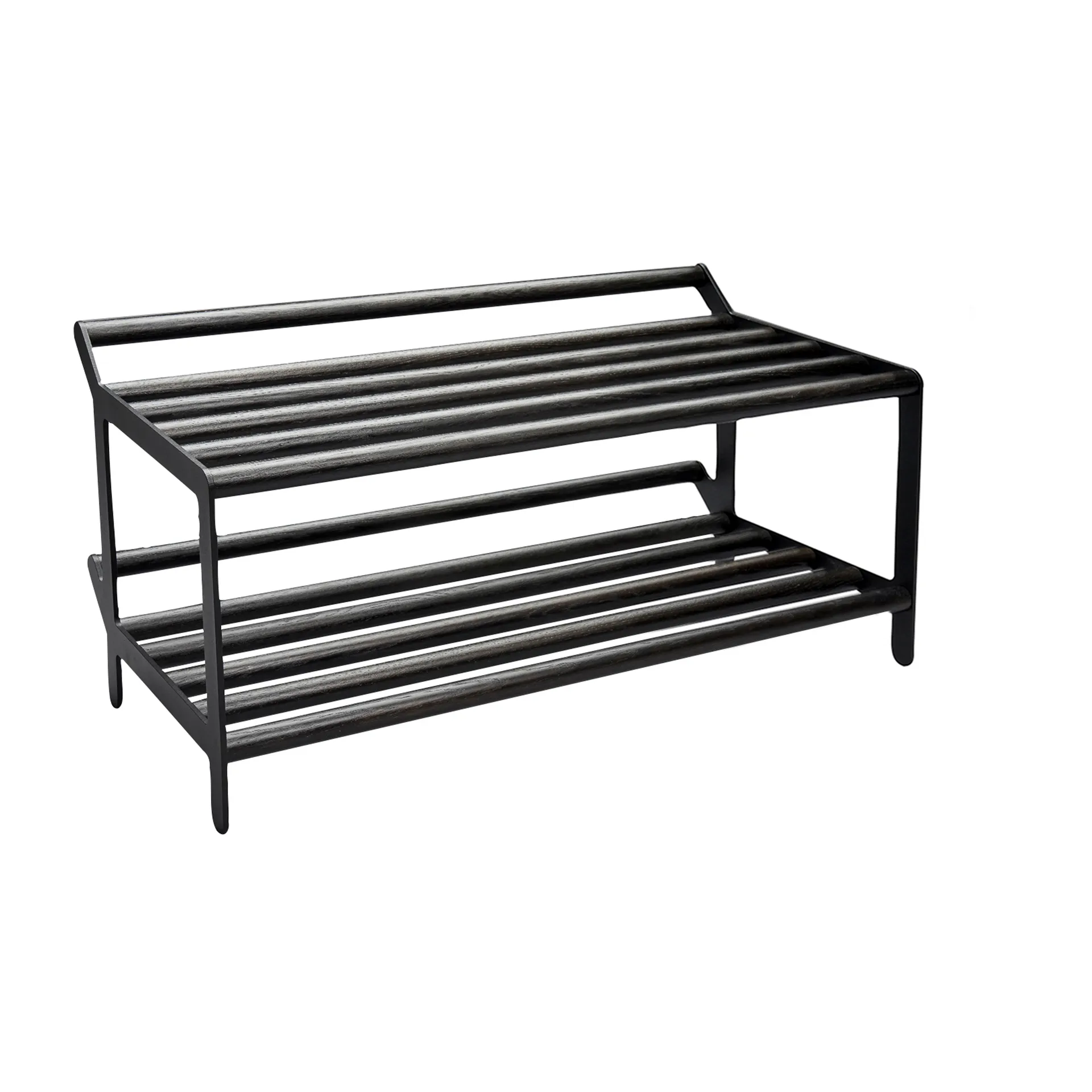 Tamburin skohylde 60 cm, Sortbejdset eg/Sort Essem Design