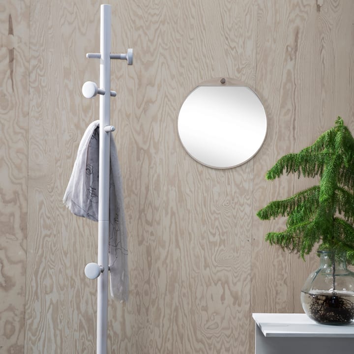 Tillbakablick rundt spejl, sort Essem Design