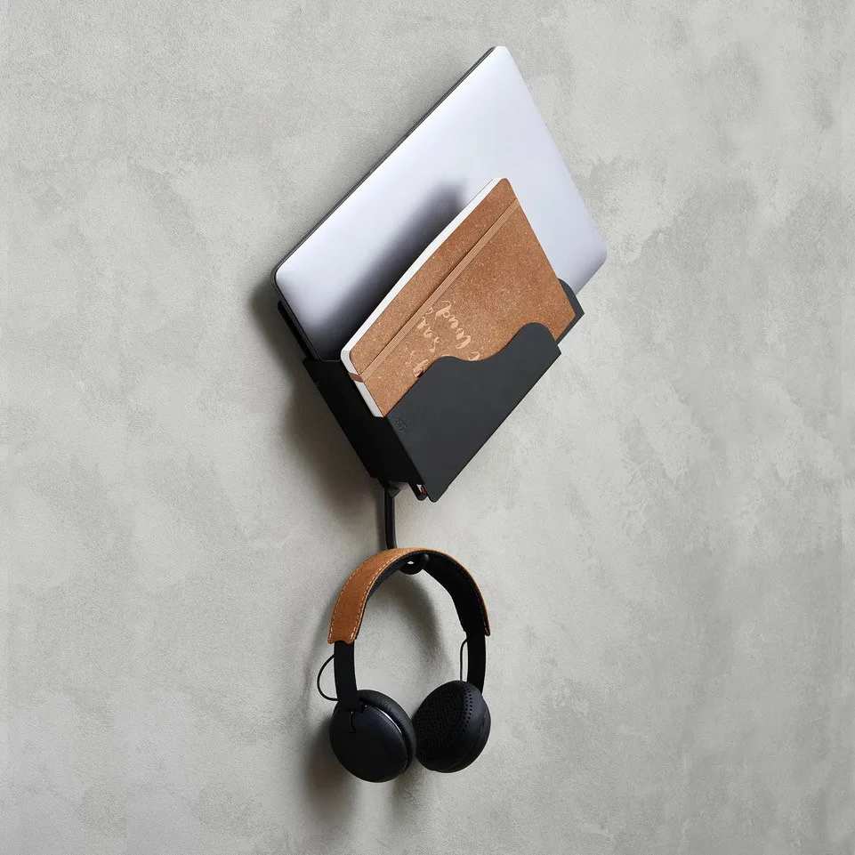 Wall pocket vægopbevaring, Sort Essem Design