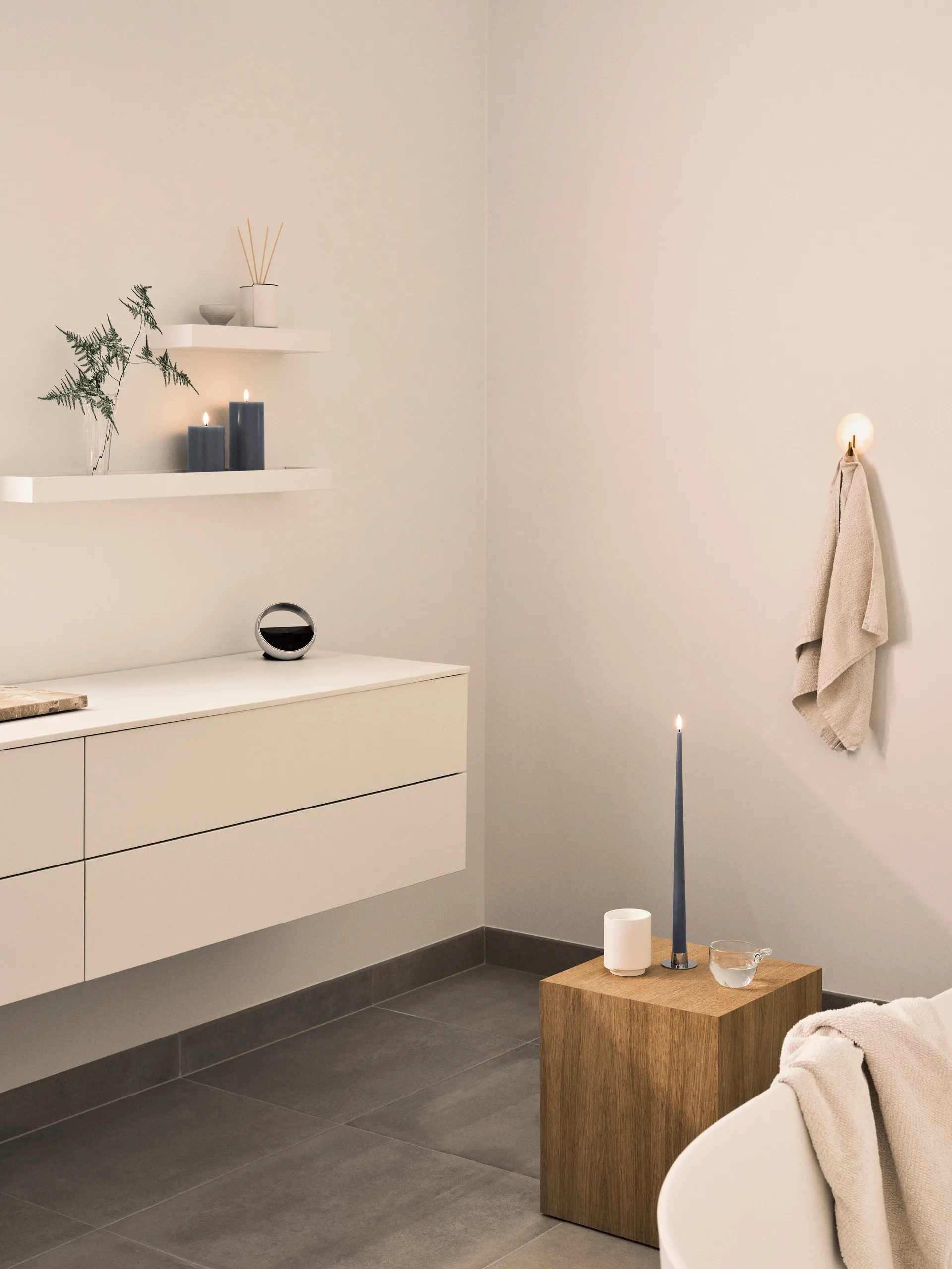 ester & erik bloklys LED, 74 Dark Slate, 15 cm ester & erik