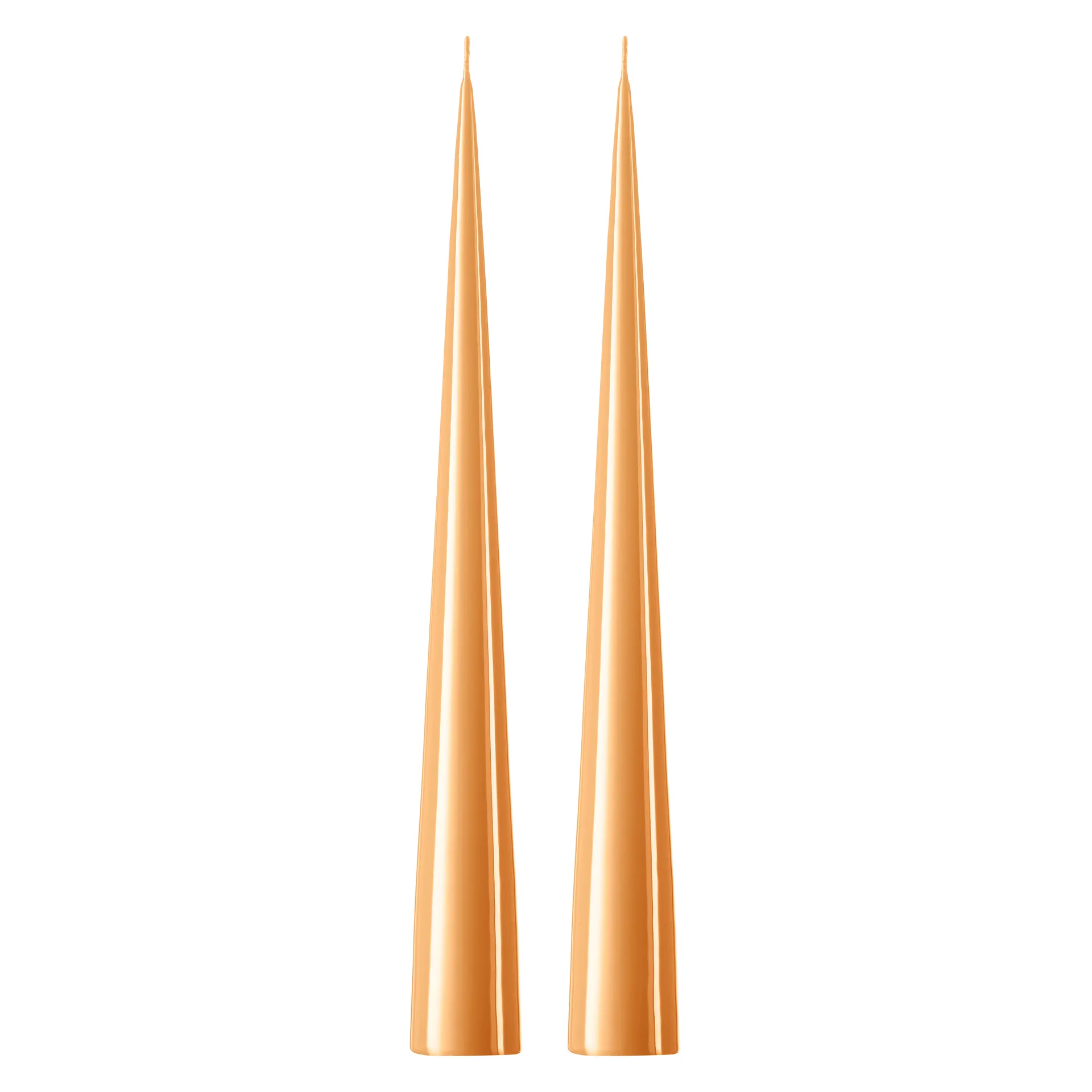 ester & erik kegleformet lys 37 cm 2-pak lakeret, Mørk Melon sorbet 19-0 ester & erik