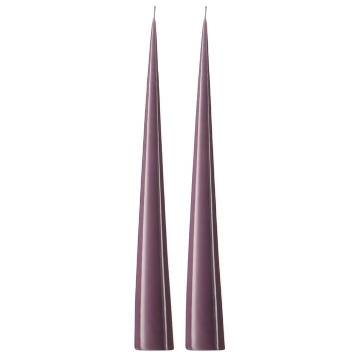 ester & erik kegleformet lys 37 cm 2-pak lakeret - Muted mauve 42-0 - Ester & erik