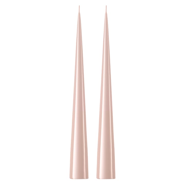 ester & erik kegleformet lys 37 cm 2-pak lakeret - Rosewater 51-0 - Ester & erik