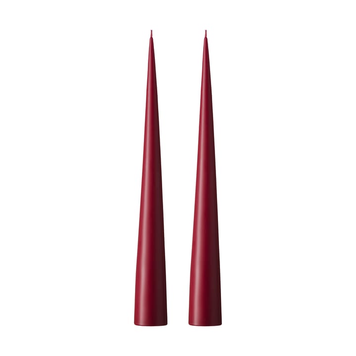 ester & erik kegleformet lys 37 cm 2-pak mat - Deep wine 44/2 - Ester & erik