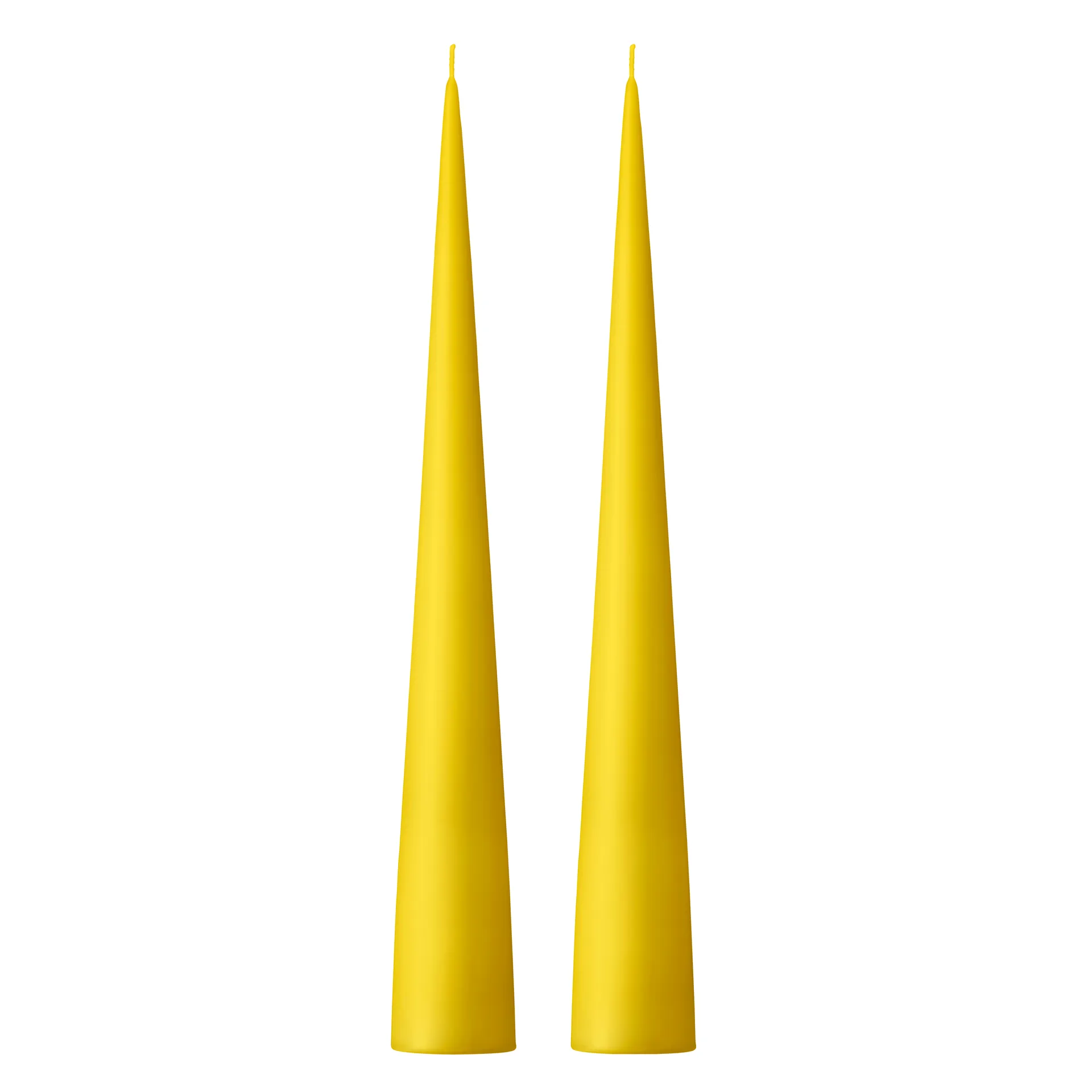 ester & erik kegleformet lys 37 cm 2-pak mat, Lemon drop 15 ester & erik