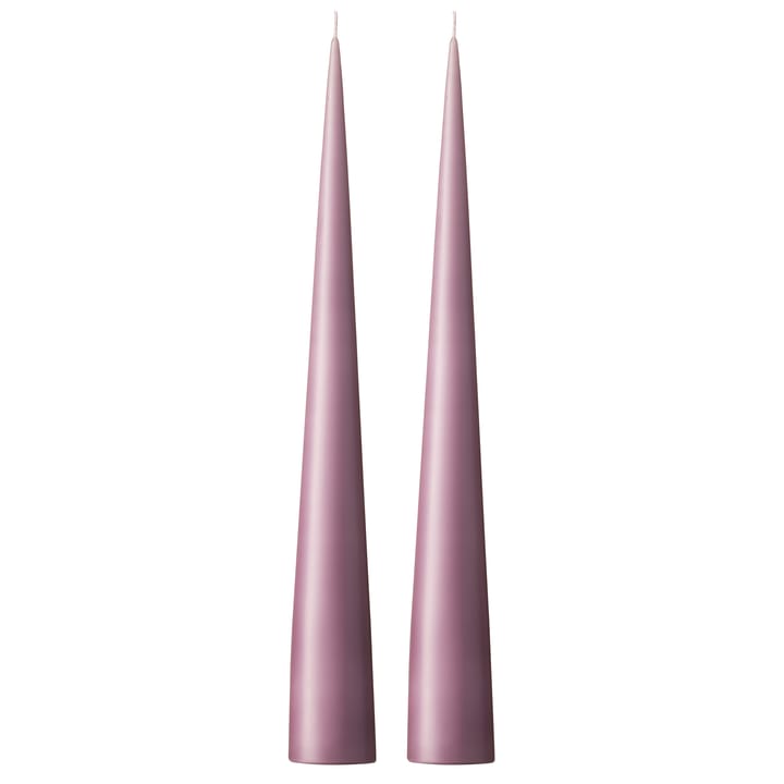 ester & erik kegleformet lys 37 cm 2-pak mat - Muted mauve 42 - Ester & erik