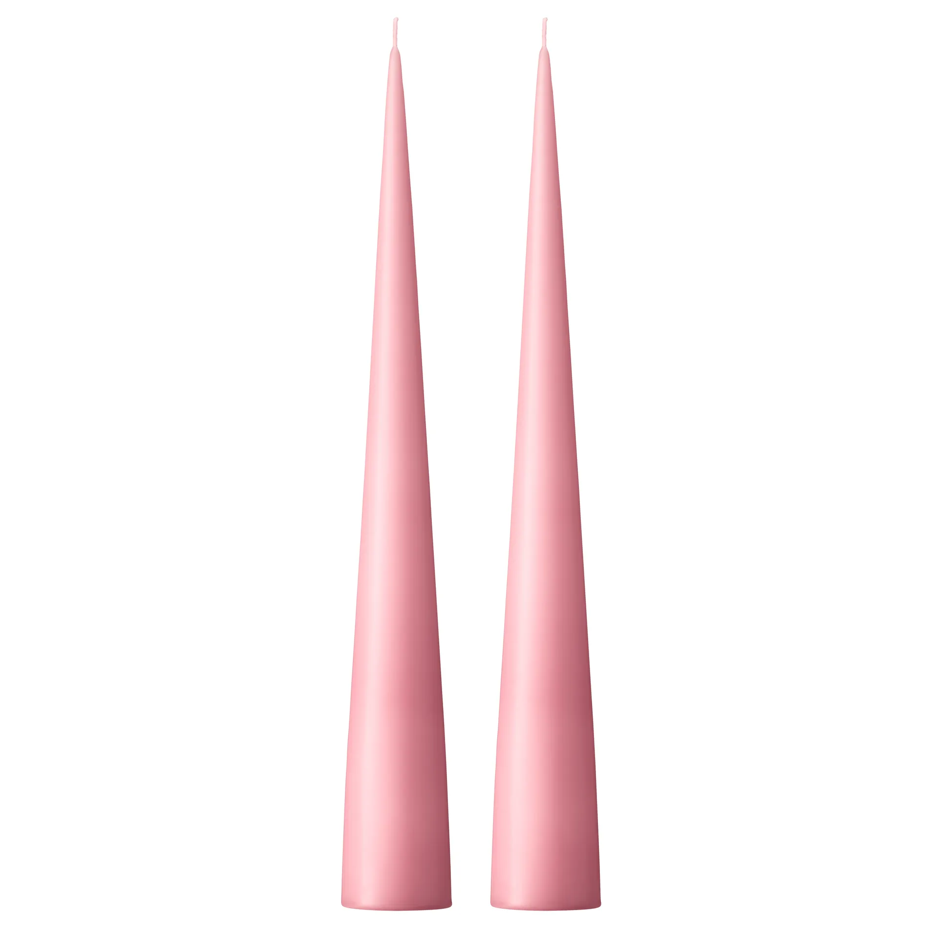 ester & erik kegleformet lys 37 cm 2-pak mat, Old rose 39 ester & erik