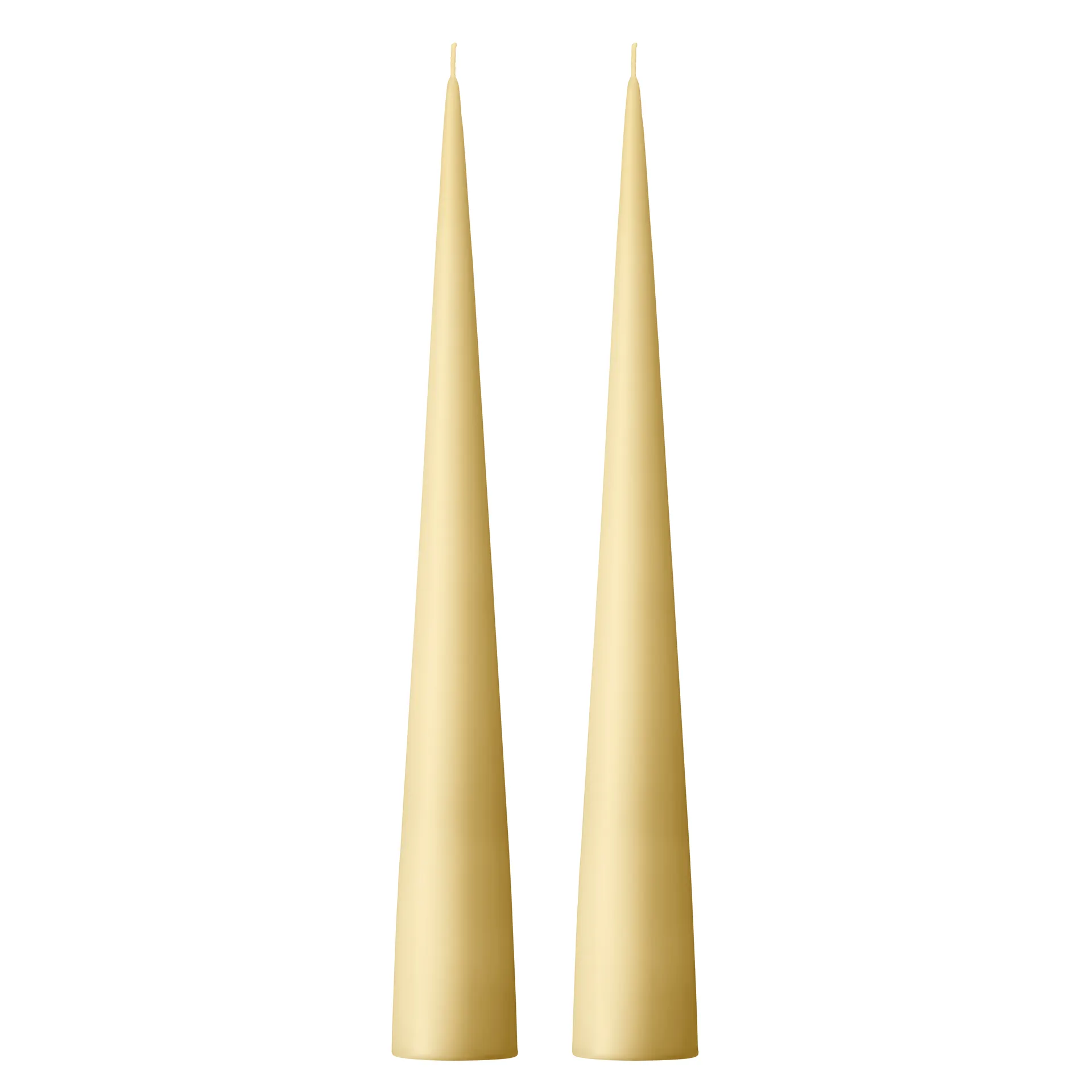 ester & erik kegleformet lys 37 cm 2-pak mat, Pale ginger 14 ester & erik