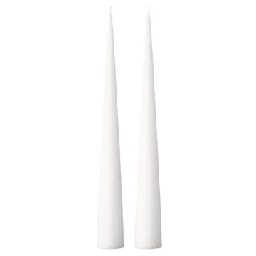ester & erik kegleformet lys 37 cm 2-pak mat - Pure white 31 - ester & erik