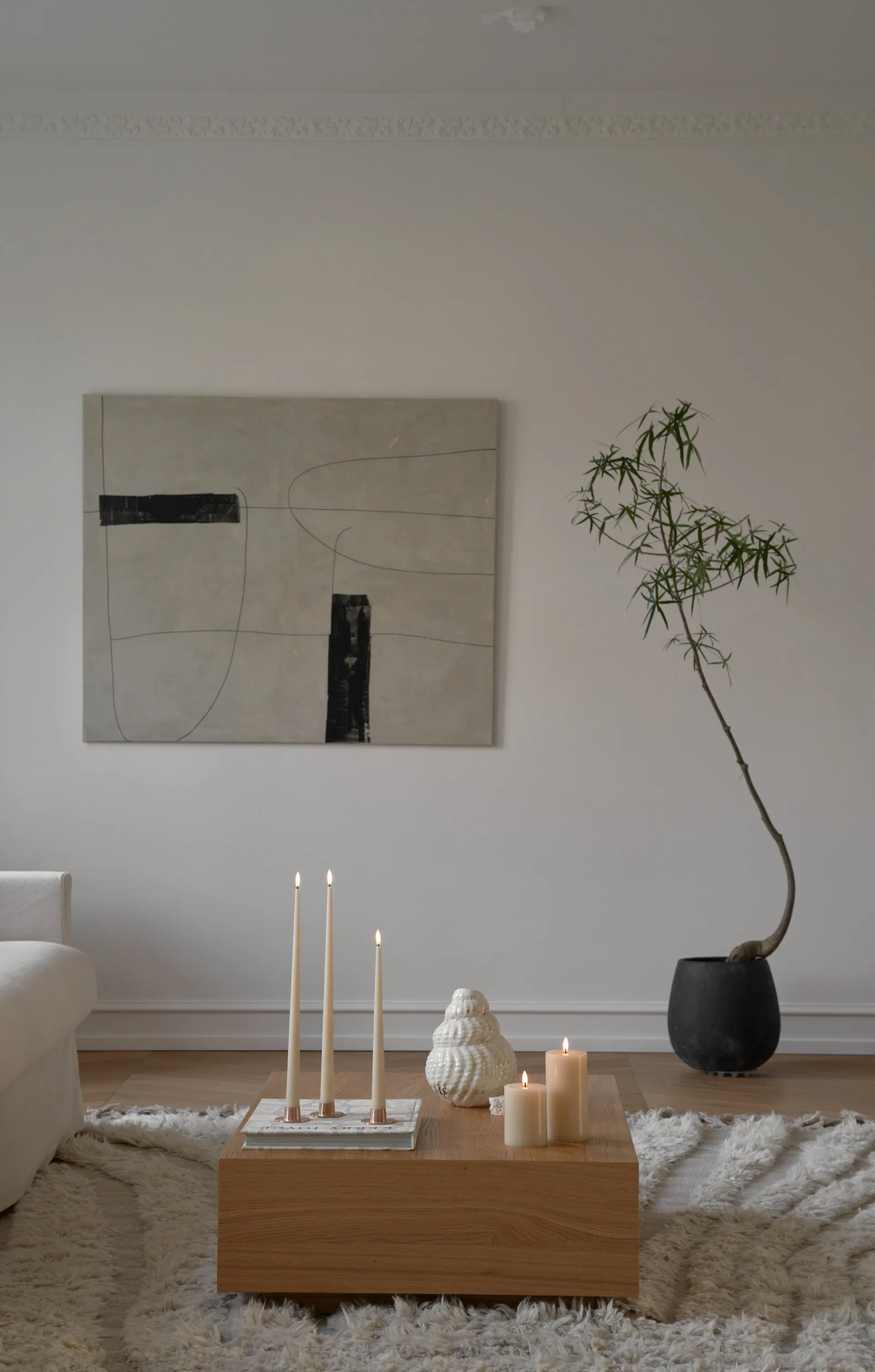 ester & erik kronelys LED 2-pak, 14 Pale ginger, 40 cm ester & erik