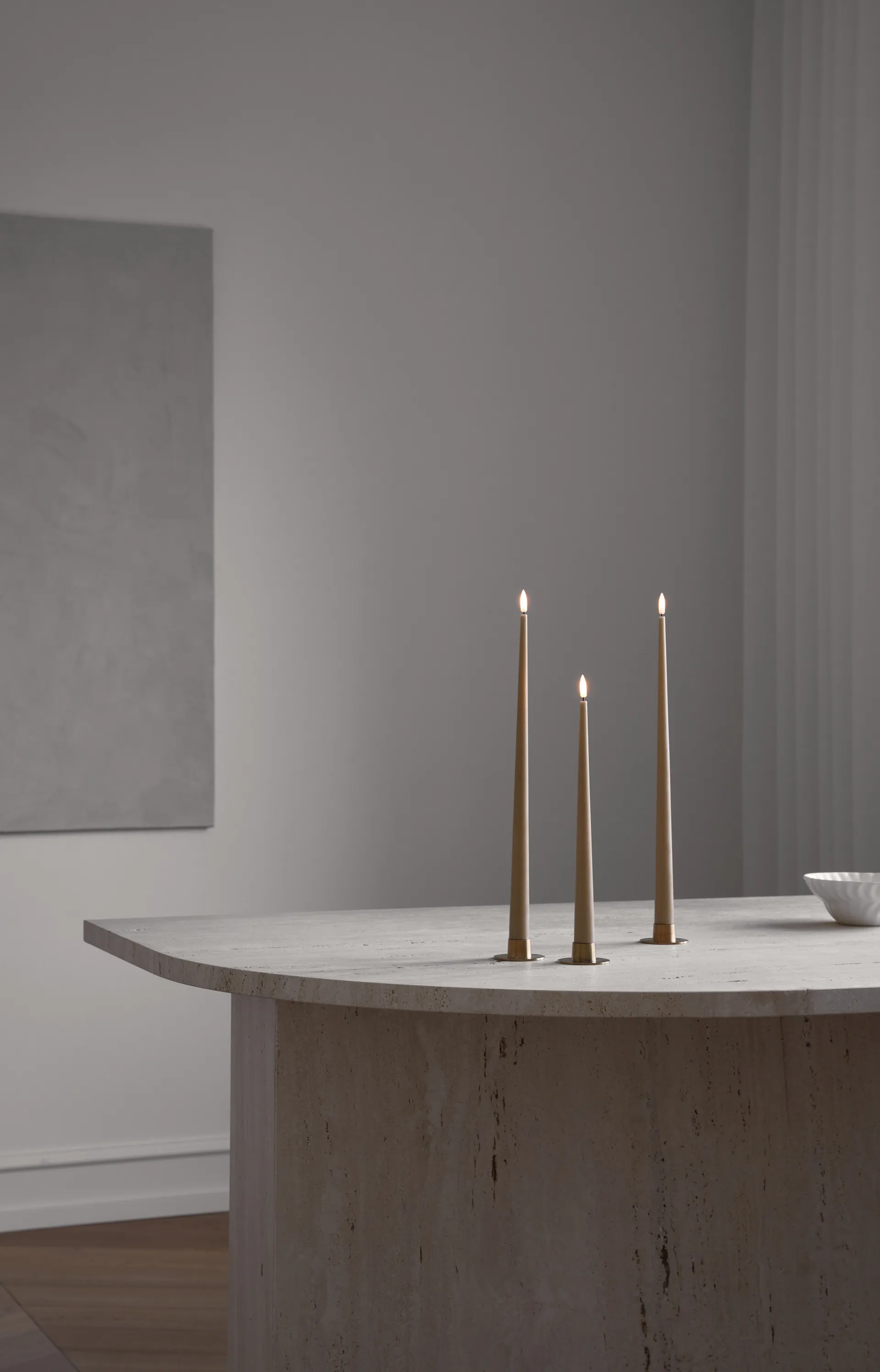 ester & erik kronelys LED 2-pak, 20 Rosy caramel , 30 cm ester & erik