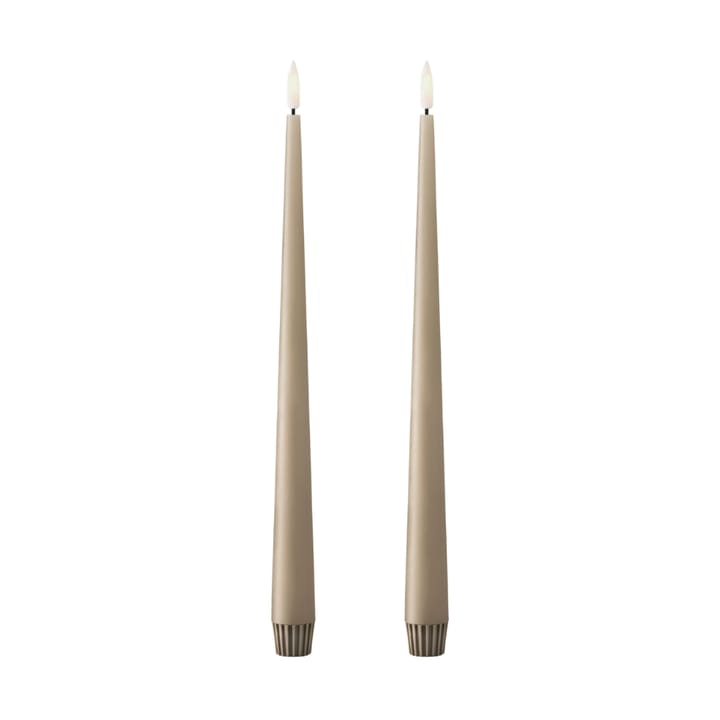 ester & erik kronelys LED 30 cm 2-pak - 18 Nougat note - Ester & erik