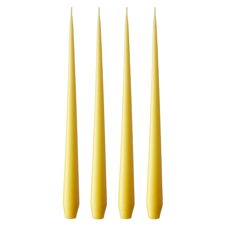 ester & erik lys 32 cm 4-pak mat - Lemon drop 15 - Ester & erik
