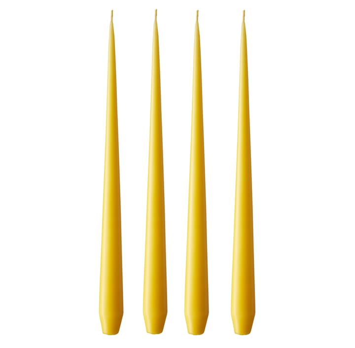 ester & erik lys 4-pak mat - dark Lemon drop 15/2, 32 cm - Ester & erik
