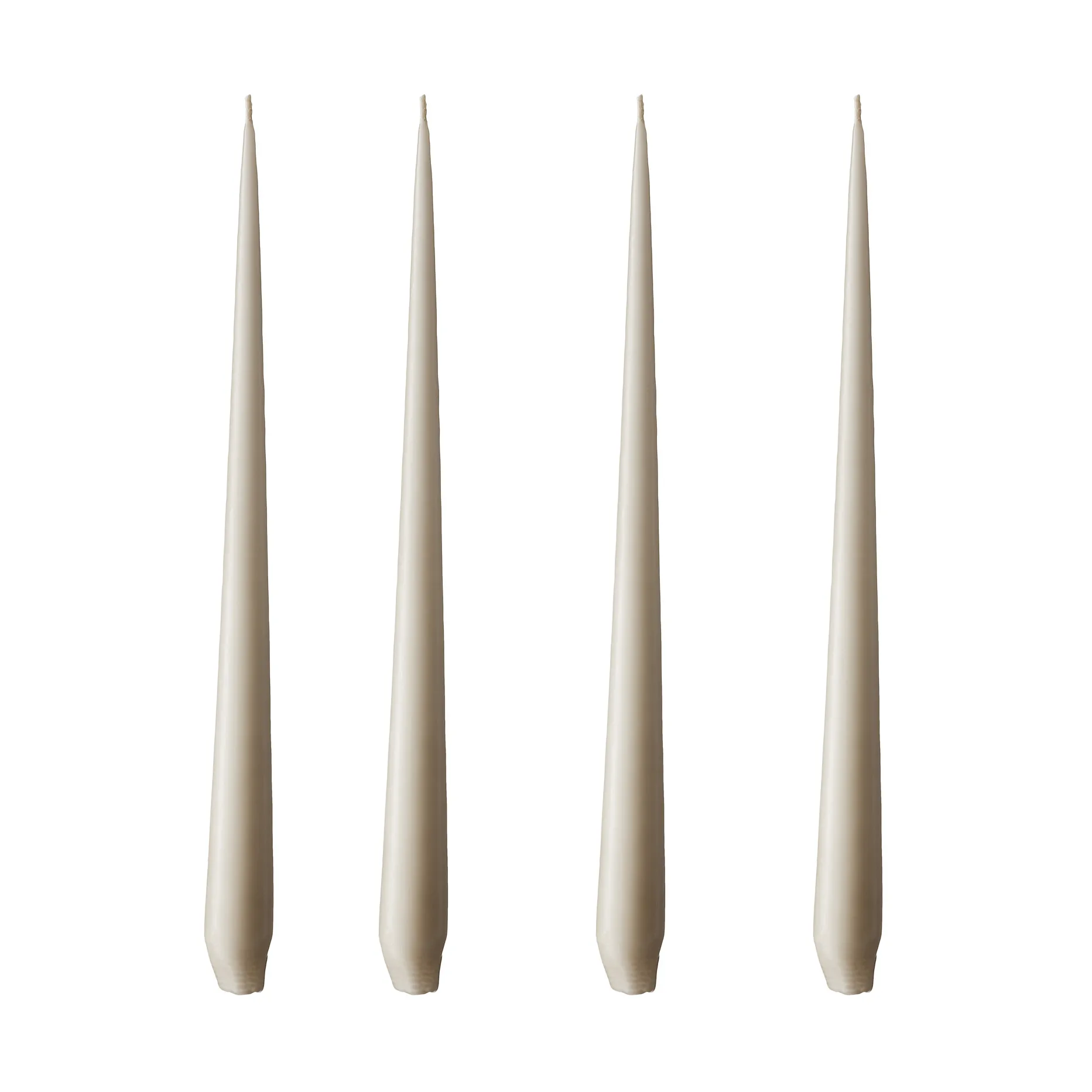 ester & erik lys 4-pak mat, linen grey, 32 cm ester & erik