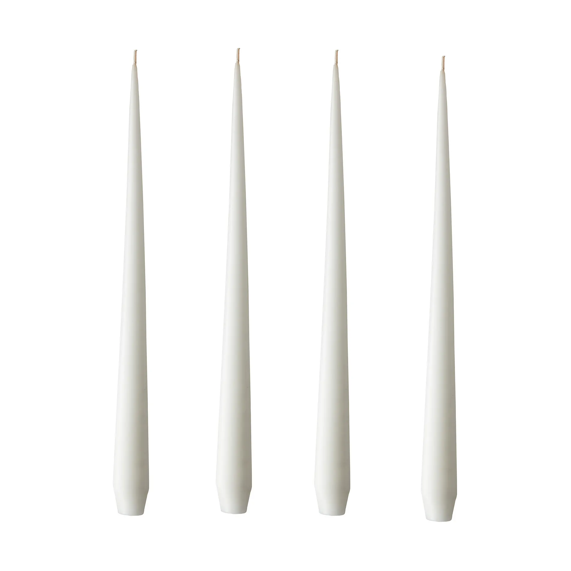 ester & erik lys 4-pak mat, pure white, 32 cm ester & erik