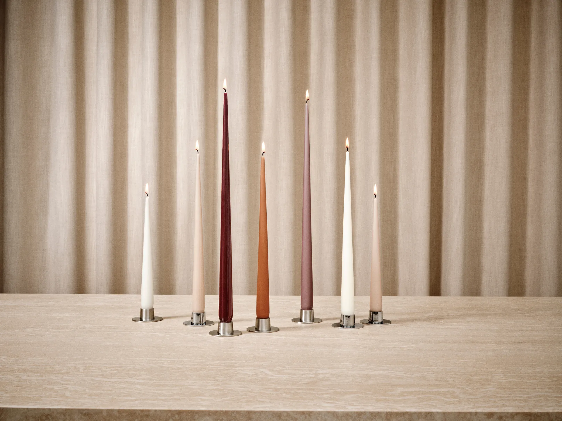 ester & erik lys 4-pak mat, Winter rose 84, 42 cm ester & erik