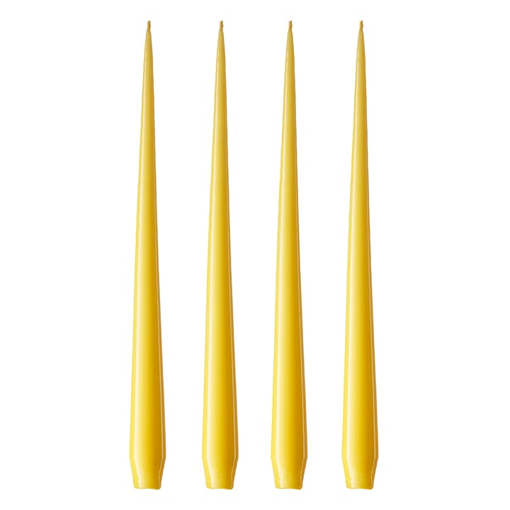 ester & erik lys 42 cm 4-pak lakeret - Lemon drop 15-0 - Ester & erik