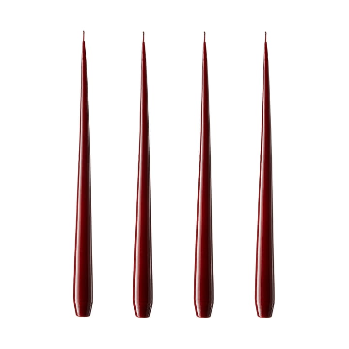 ester & erik lys Lakeret 4-pak - Deep wine, 32 cm - Ester & erik