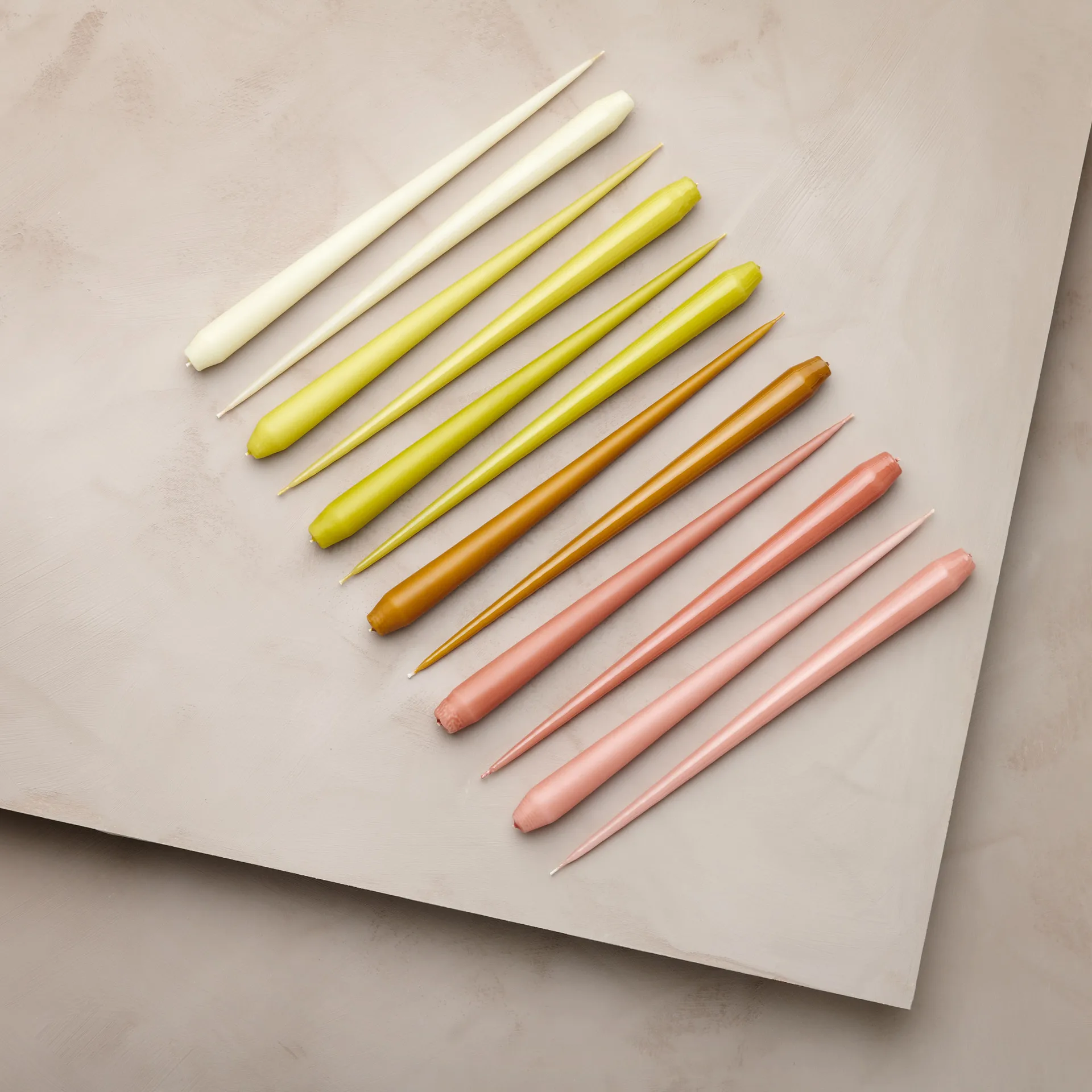 ester & erik lys Lakeret 4-pak, rosy caramel, 32 cm ester & erik