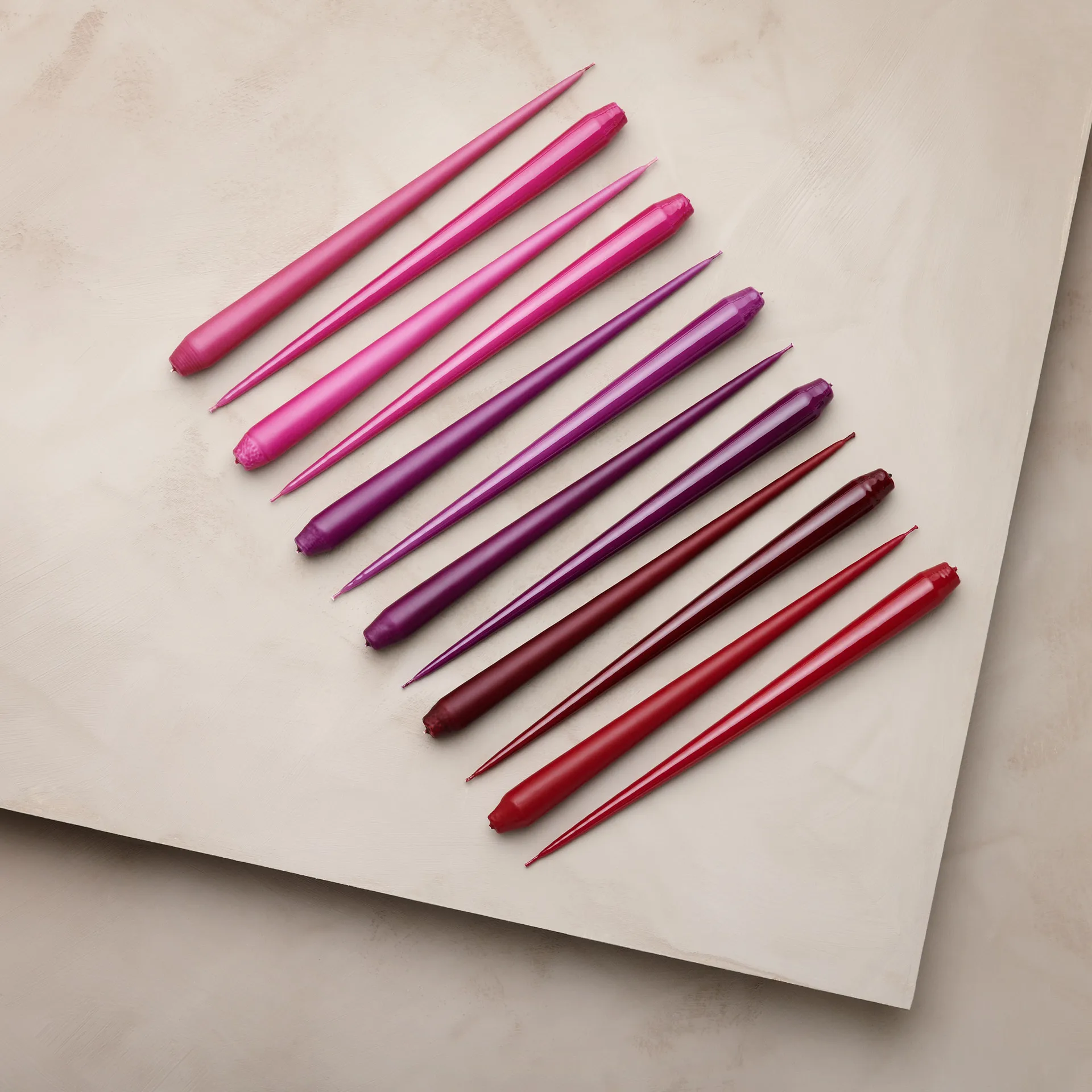 ester & erik lys Lakeret 4-pak, Wine, 32 cm ester & erik