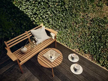 ester & erik udendørs lysestage small Ø16 cm - Silver - ester & erik