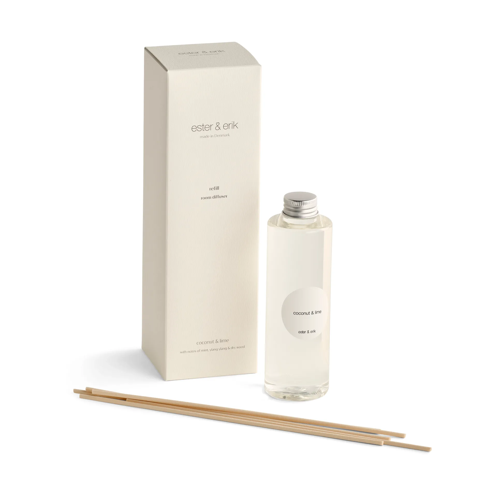 Refill ester & erik duftpinde, Coconut & lime ester & erik