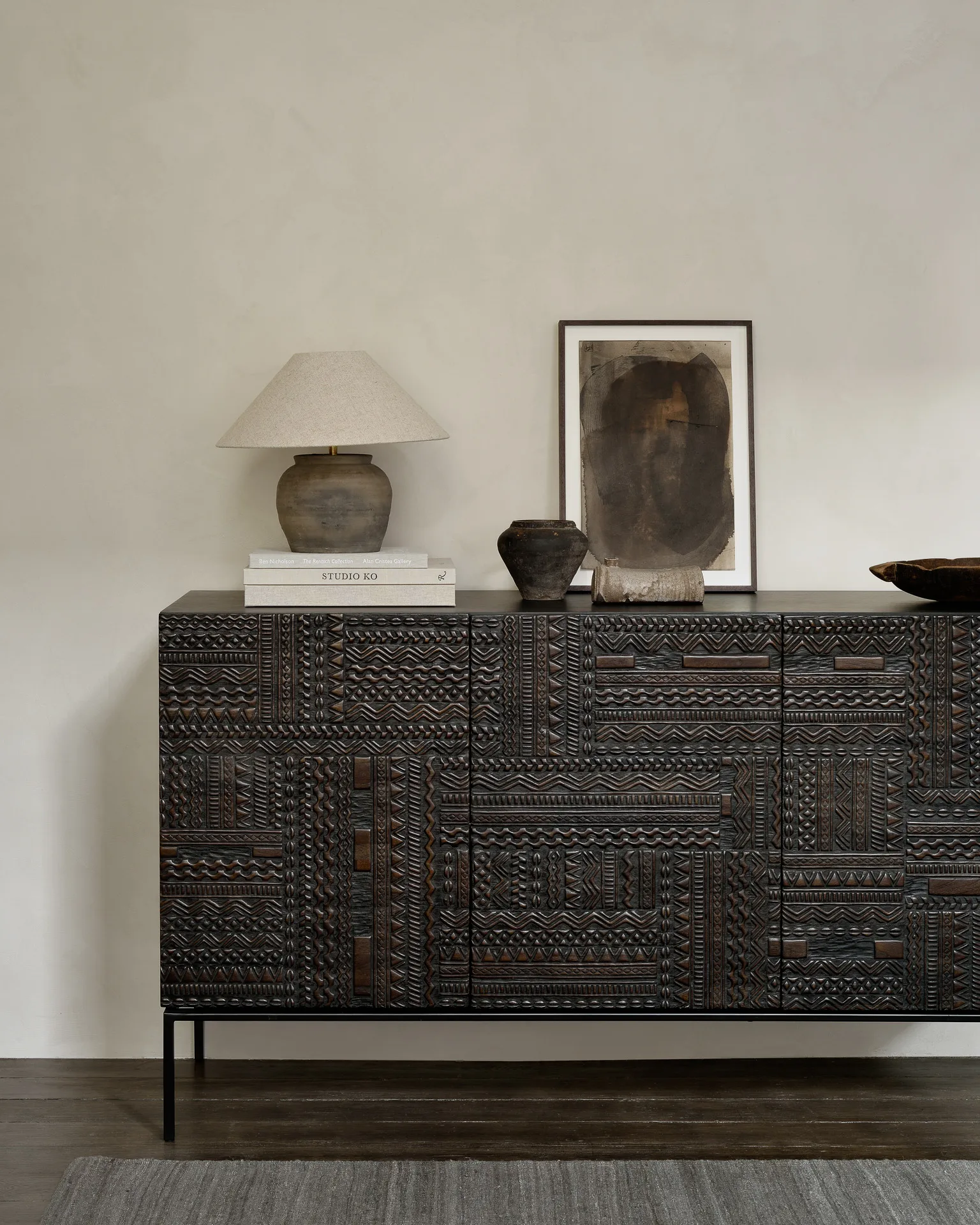 Ancestors Tabwa sideboard, Teak 3 låger Ethnicraft